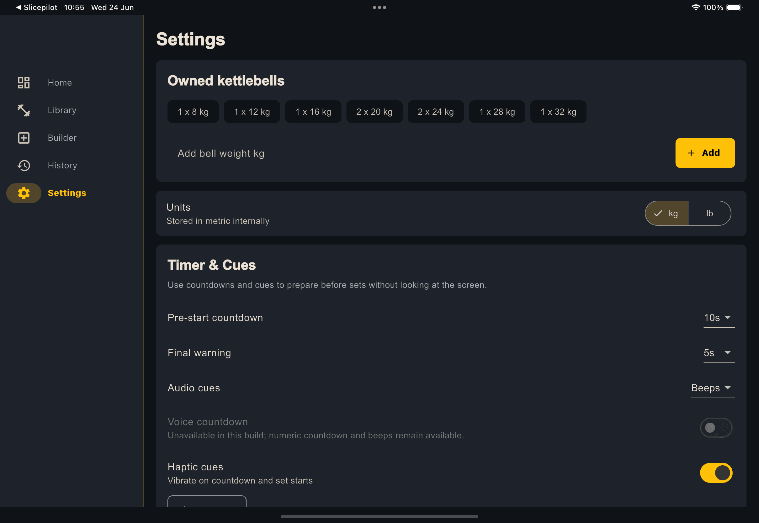 Settings and integrations